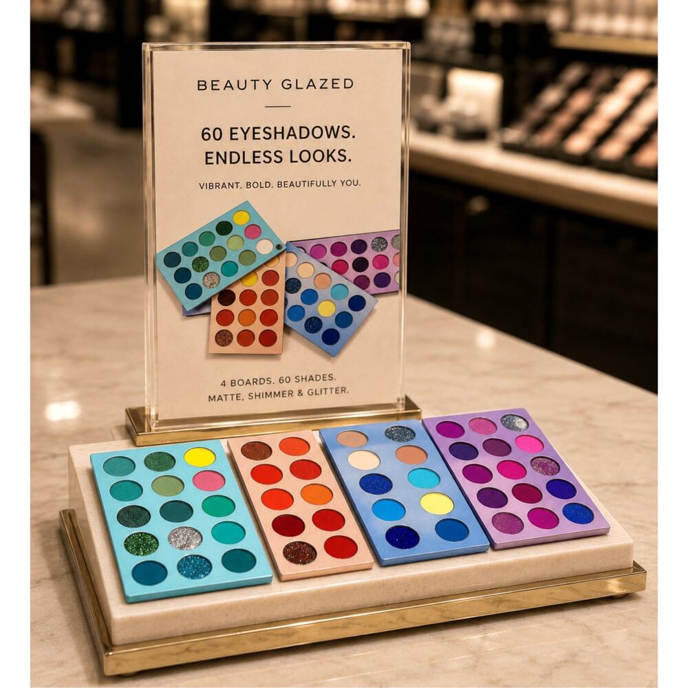 Beauty Glazed 60 Eyeshadow Color Board 4 boards